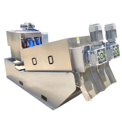 دستگاه آبگیری لجن مارپیچی SS304 جداسازی مایع جامد نوع پیچ اتوماتیک