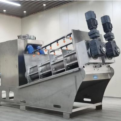 دستگاه آبگیری لجن مارپیچی 12m3/H آبگیری لجن زغال سنگ استیل ضد زنگ