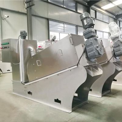 دستگاه آبگیری لجن مارپیچی 12m3/H آبگیری لجن زغال سنگ استیل ضد زنگ