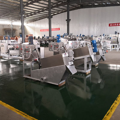 دستگاه آبگیری لجن پرس پیچ 50m3/H برای کارخانه شیمیایی