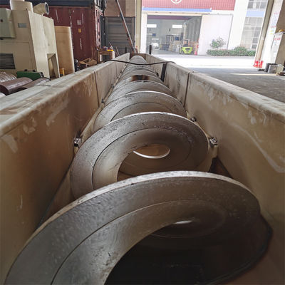 تجهیزات نوار نقاله باقیمانده شبکه نقاله مارپیچی بدون شفت تصفیه خانه فاضلاب