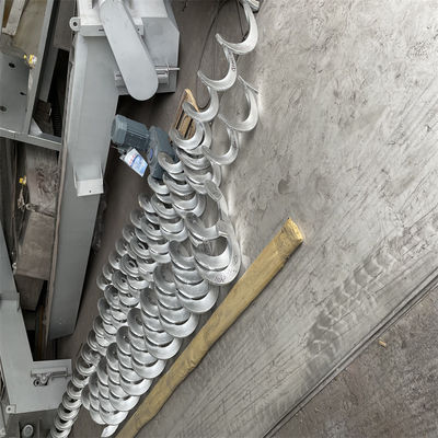 تجهیزات نوار نقاله باقیمانده شبکه نقاله مارپیچی بدون شفت تصفیه خانه فاضلاب