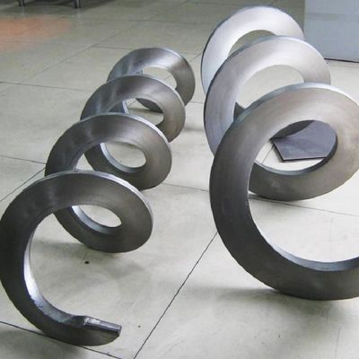 نوار نقاله مارپیچی بدون محور نوار نقاله لجن فولاد منگنز برای پودر خشک شنی