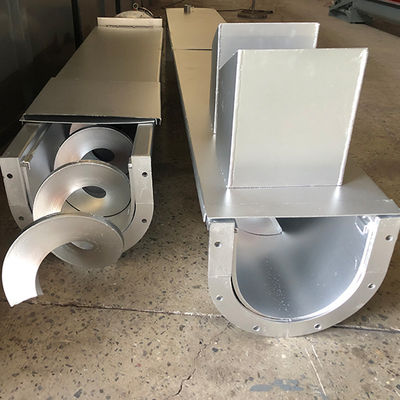 نوار نقاله مارپیچی بدون محور نوار نقاله لجن فولاد منگنز برای پودر خشک شنی