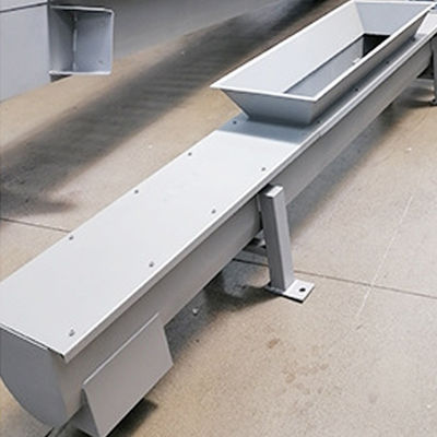 نوار نقاله پیچی U شکل بدون شفت برای بتن خاکستر کربن لجن دانه ملات