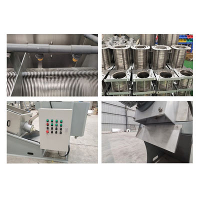 دستگاه جداسازی مایع جامد لجن آبگیری کامل اتوماتیک پیچ نوع پیچ