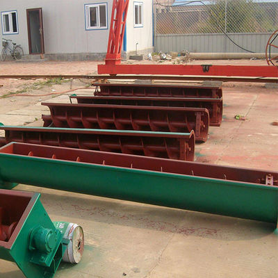 نوار نقاله پیچ مارپیچ آهکی بدون شفت نوع U صنعتی شیبدار افقی