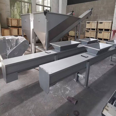 نوار نقاله پیچ سیمانی SS بدون محور U شکل برای آهک زغال سنگ پودر شده خوراک دام