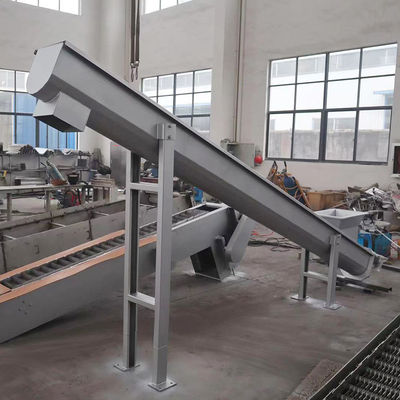 نوار نقاله پیچ بدون شفت فولاد ضد زنگ برای نوار نقاله مارپیچی دانه پودری