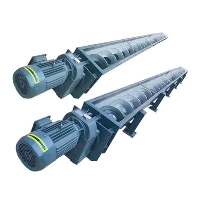 نوار نقاله پیچ فولادی ضد زنگ افقی دو شفت 1000 میلی متر برای صنعت زغال سنگ