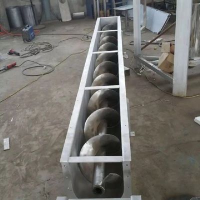 نوار نقاله پیچ فولادی ضد زنگ افقی دو شفت 1000 میلی متر برای صنعت زغال سنگ