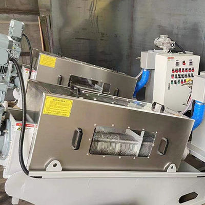 سیستم آبگیری لجن مارپیچ تمام اتوماتیک فولاد ضد زنگ 2.23 کیلووات 380 ولت