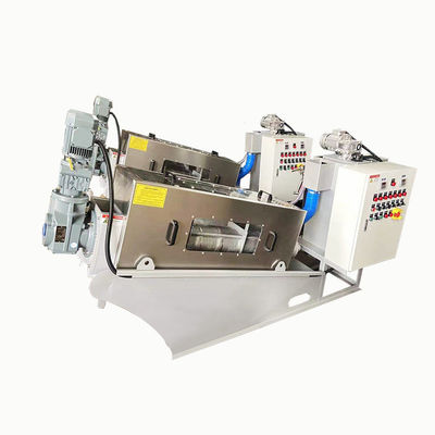 سیستم آبگیری لجن مارپیچ تمام اتوماتیک فولاد ضد زنگ 2.23 کیلووات 380 ولت