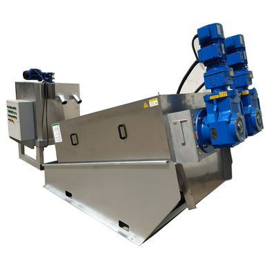 دستگاه آبگیری لجن مارپیچی فولاد ضد زنگ تمام اتوماتیک 18 تا 30 کیلوگرم در ساعت