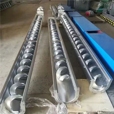 تسمه نقاله اسکرو فولاد کربنی قابل تنظیم فیدر پودر خشک نوع U به طول 7 متر