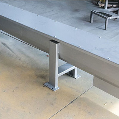 تسمه نقاله اسکرو فولاد کربنی قابل تنظیم فیدر پودر خشک نوع U به طول 7 متر