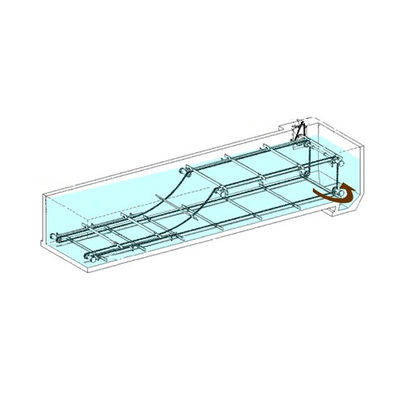 SS304 Chain Plate Sludge Scraper System دستگاه تصفیه فاضلاب به طول 18 متر