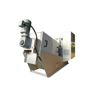 دستگاه آبگیری لجن پرس پیچ SS304/316 2.25kw اتوماتیک در حال اجرا