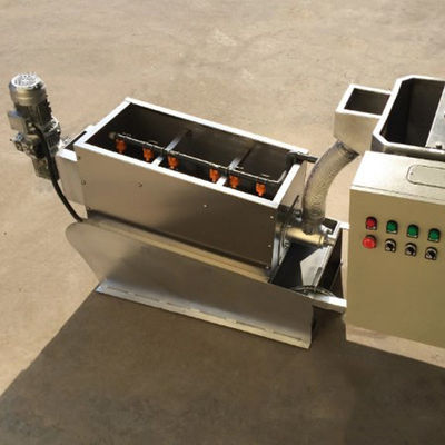 دستگاه آبگیری لجن پرس پیچ SS304/316 2.25kw اتوماتیک در حال اجرا