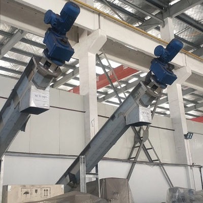 304/316SS سیمان زغال سنگ آهک بتن دانه مارپیچ نوار نقاله 1.5-5.5kw