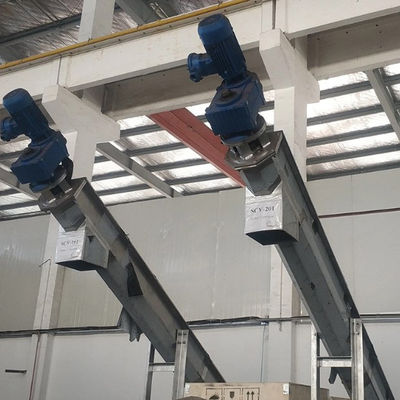 304/316SS سیمان زغال سنگ آهک بتن دانه مارپیچ نوار نقاله 1.5-5.5kw