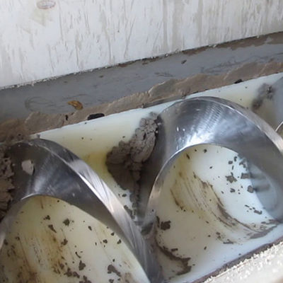 نوار نقاله پیچی شیبدار Ss قابل حمل 30t/H تسمه نقاله پیچی لجنی شیاردار