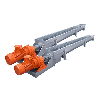 سرعت قابل تنظیم نوار نقاله مارپیچی بدون شفت فولاد کربنی 1 ~ 100 متر سفارشی