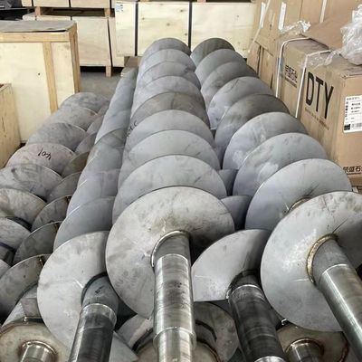 سنگ شکن فلز کربن اسپریال 304 ناقل پیچ بی فولاد برای سیمان