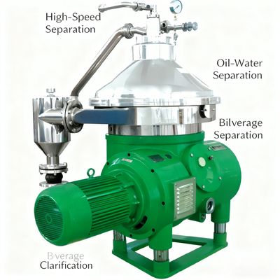 سانتریفیوژ دیسک اتوماتیک برای جداسازی مستمر فاز های جامد و مایع در صنایع صنعتی