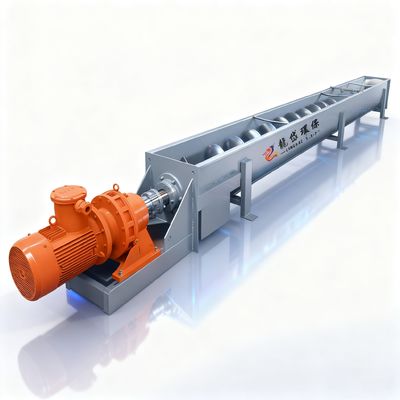 سنگ شکن فلز کربن اسپریال 304 ناقل پیچ بی فولاد برای سیمان