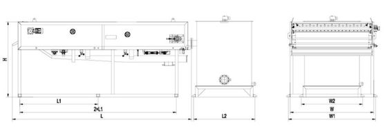 غلیظ کننده لجن جاذبه 500 میلی متر ، ضخیم کننده کمربند جاذبه 5 میلی متر در ساعت