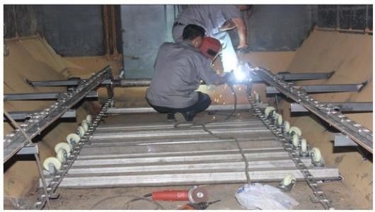 سیستم تراش زنجیره ای 3 متر فولاد کربنی برای مخزن تصفیه آب