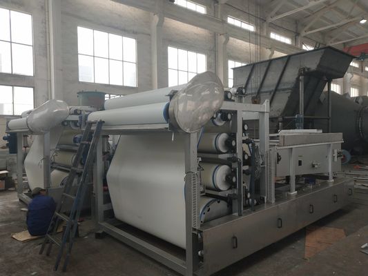 تصحیح خودکار دستگاه آبگیری لجن پرس پیچ شهرداری