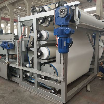 تجهیزات آبگیری دوغاب از جنس استنلس استیل ، تصفیه فاضلاب پرس کمربند 10m3 / h