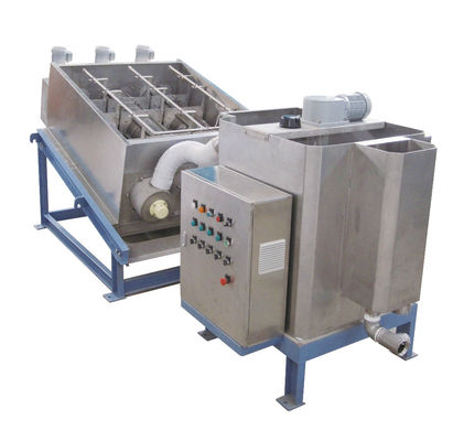 دستگاه آبگیری لجن گیر پیچ انباشته سه موتور 300 درجه صنعتی