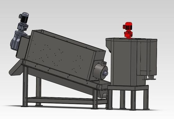 دستگاه آبگیری لجن انباشته پیچ 100 میلی متری درجه صنعتی