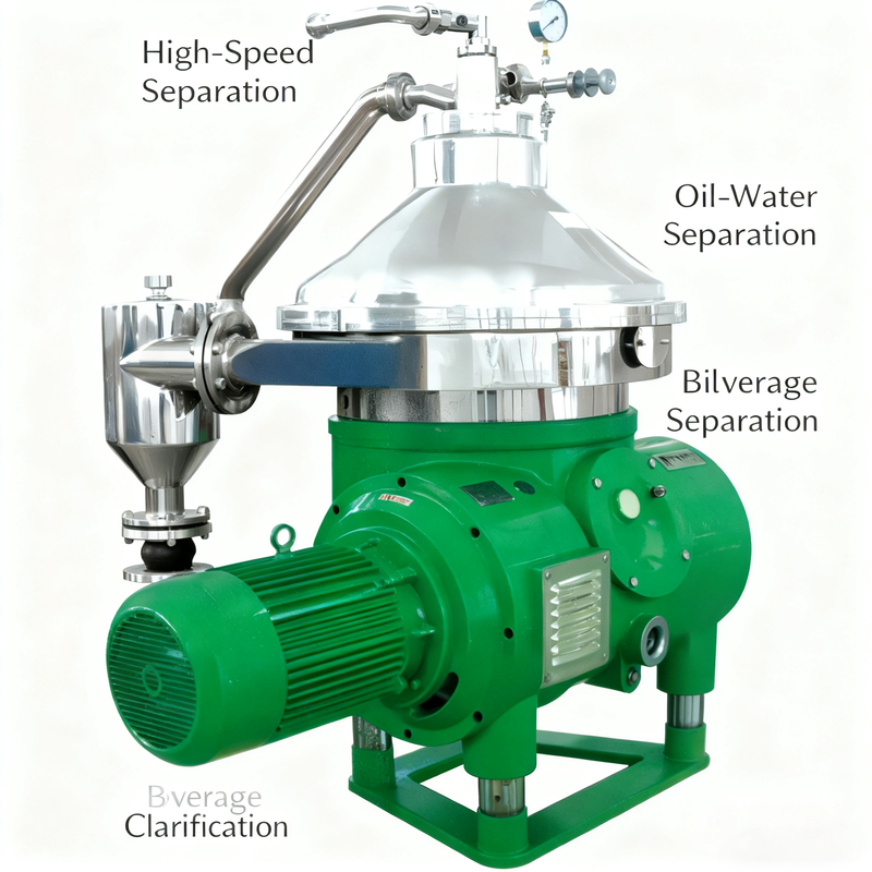 سانتریفیوژ دیسک اتوماتیک برای جداسازی مستمر فاز های جامد و مایع در صنایع صنعتی