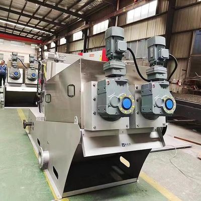 دستگاه آبگیری لجن مارپیچی 12m3/H آبگیری لجن زغال سنگ استیل ضد زنگ