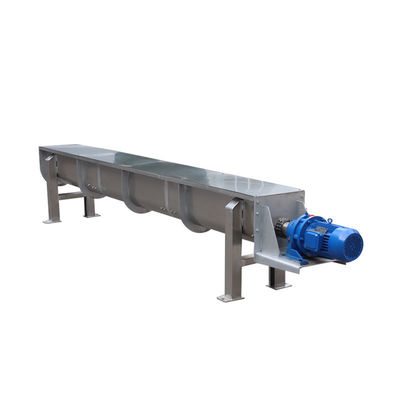 نوار نقاله پیچ بدون شفت U Groove Breeding Textile Factory Sludge spiral conveyor