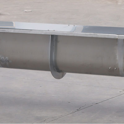 نوار نقاله پیچ بدون شفت U Groove Breeding Textile Factory Sludge spiral conveyor