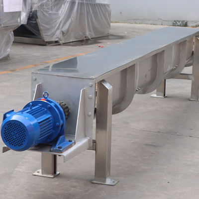 نوار نقاله پیچ بدون شفت U Groove Breeding Textile Factory Sludge spiral conveyor