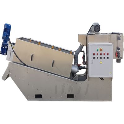 دستگاه آبگیری لجن پرس مارپیچ نوع مارپیچ SS 304 Material