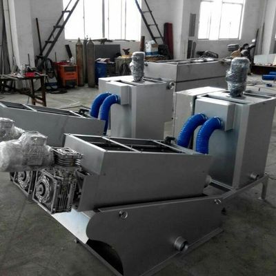 4.5m3 / h دستگاه آبگیری لجن پرس پیچ ، تجهیزات آبگیری لجن شیمیایی